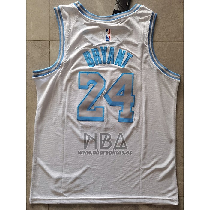 Camiseta Los Angeles Lakers Kobe Bryant NO 24 Ciudad 2020-21 Blanco